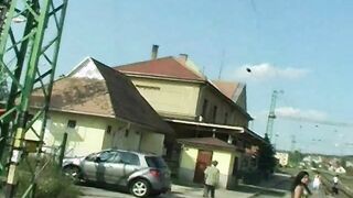 Secretly fucked in the garden