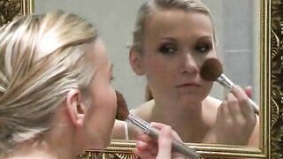 Lesbian bathroom fun