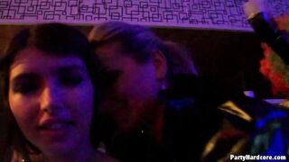 Hardcore interracial sex in public with a party