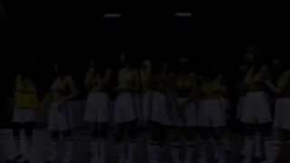 Topless football match