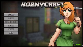 HornyCraft Minecraft Hentai game parody PornPlay Ep.1 a sexy gold bikini armor for Alex