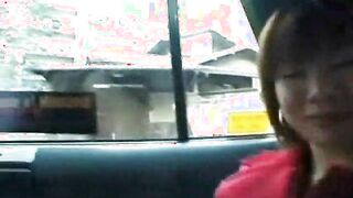Masturbating in a taxi