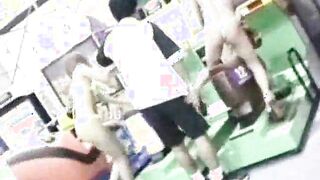 Asian girls in an amusement hall