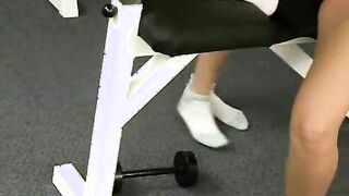 Lesbian teens at the gym