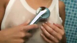 Masturbating in the shower