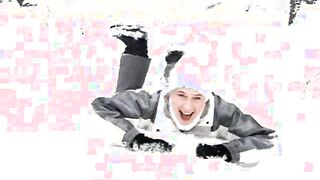 Masturbating in the snow