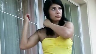 Screwed on the balcony