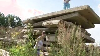 Fucking in between the concrete