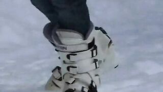 Masturbating in the snow