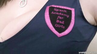 Big boobed spanking lover