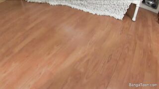 teen lesbian double dildo sex