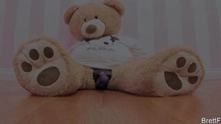 Brett Rossi fucking her teddy bear
