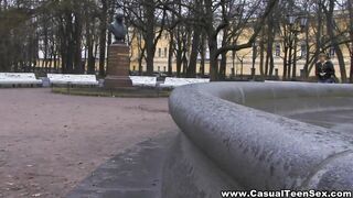 Local slut tricked and fucked