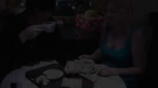 Teens fuck in a bath