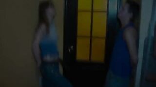 Teens amuse each other