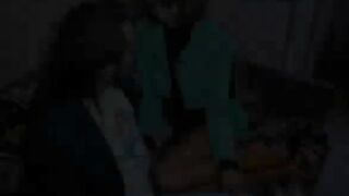 Teen in orange nylons takes cock