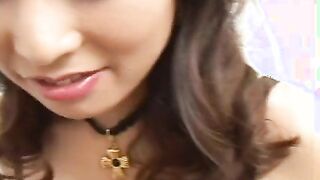 Marie Sugimoto sucks cock in POV