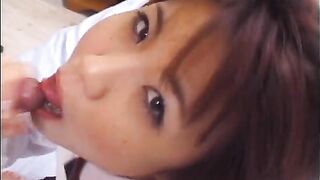 Sexy teen Yuu Aoki fucked hard in her hole!