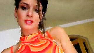 Glamorous brunette seductress Cynthia Urygova teasing us with her awesome body