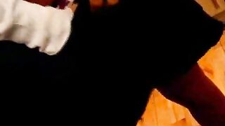 Sexy amateur British teen babe in panties Sasha stripping in the kitchen for you