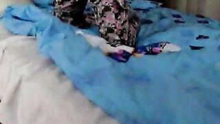 Smiling teenage girlfriend Vanessa showing off her awesome body 