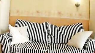 Big meloned brunette young girlfriend Mirabel showing off her hot assets