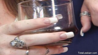 Two sexy teen lesbians do some kinky stuff