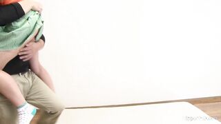 Little Asian golf pro sucks his cock so hard