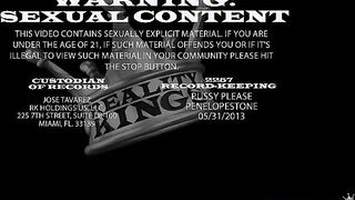 Penelopestone rides that cock and gets her pussy pounded from behind as her juicy tits bounce.