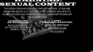 Brittany flaunts her magnificent ass and then deep throats a hard cock.