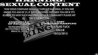 Kallie gets her tight teen pussy fucked on cam for the first time.