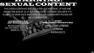 Lorena masturbates for a discounted rent rate.