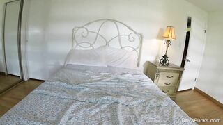 Dava Foxx plays with herself in a self-shot solo