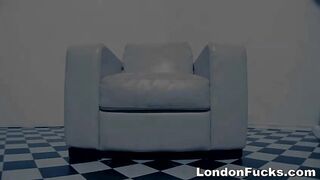 Sexy Red Lingerie On White Chair