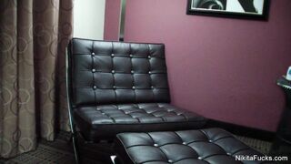 Nikita Dildos her wet pussy