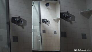 Nikita's iPhone shower video