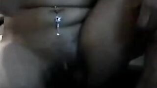 Petite young babe masturbates on webcam