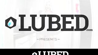 two blonde girls naked sucking cock