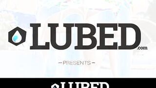 Abigail Mac Lubed and fucked in threesome