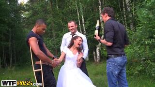 Rough anal fucking at wedding orgy