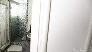 Alison Tyler takes a shower naked