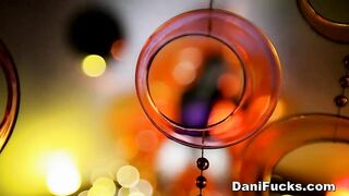 Dani Daniels purple lingerie masturbation