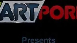 Sexy video art shows a hot couple making love