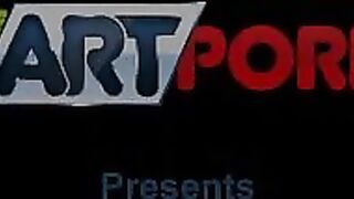 Passionate hardcore fucking in a porn art vid