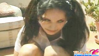 Sweet Julianna gives a sloppy blowjob to boss