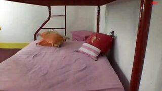 Chick dildos herself