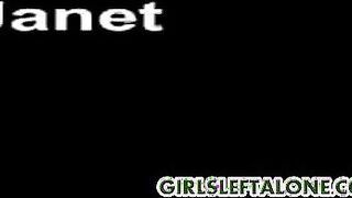 Sexy Janet gets naked and fucks herself  part 1