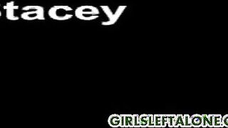 Gorgeous Stacy Silver with big dildos part 1