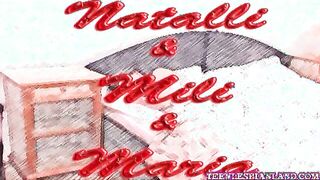 Chicks licking boobs