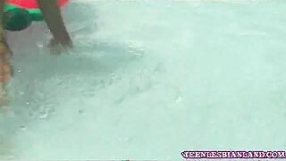 Lovely girls kissing